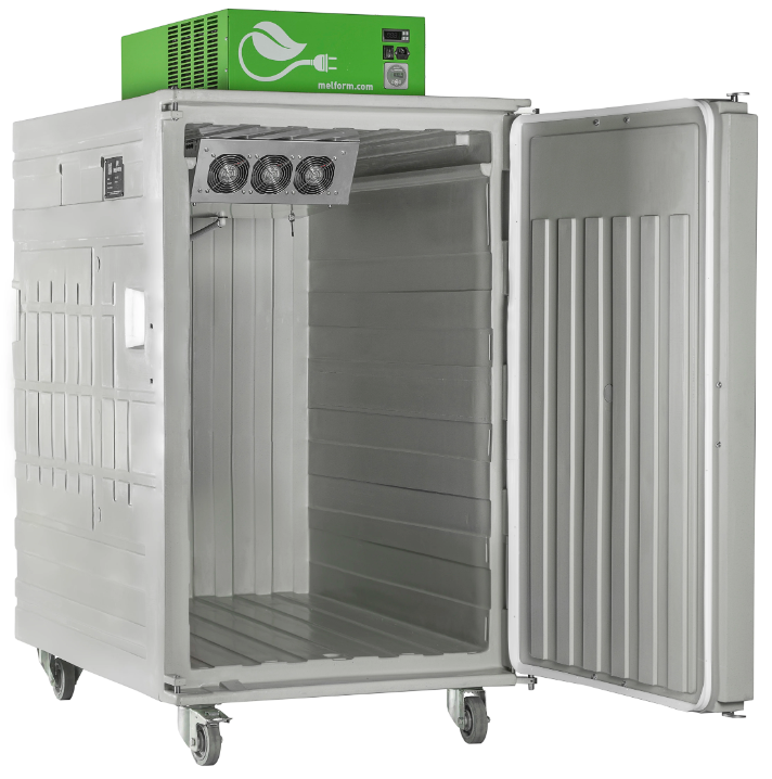 Melform Koala Green 1300 koelcontainer op accu t.b.v. europallet