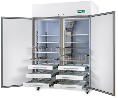 Fiocchetti TER 1500 ECT-F dubbeldeurs laboratorium koelkast