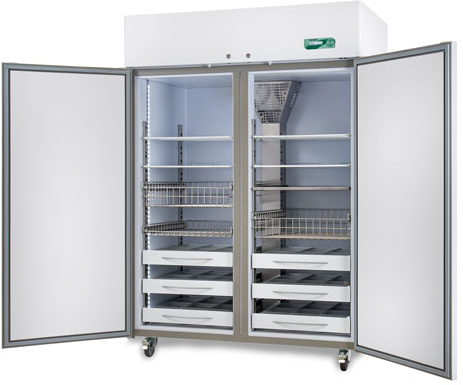 Fiocchetti TER 1500 ECT-F dubbeldeurs laboratorium koelkast