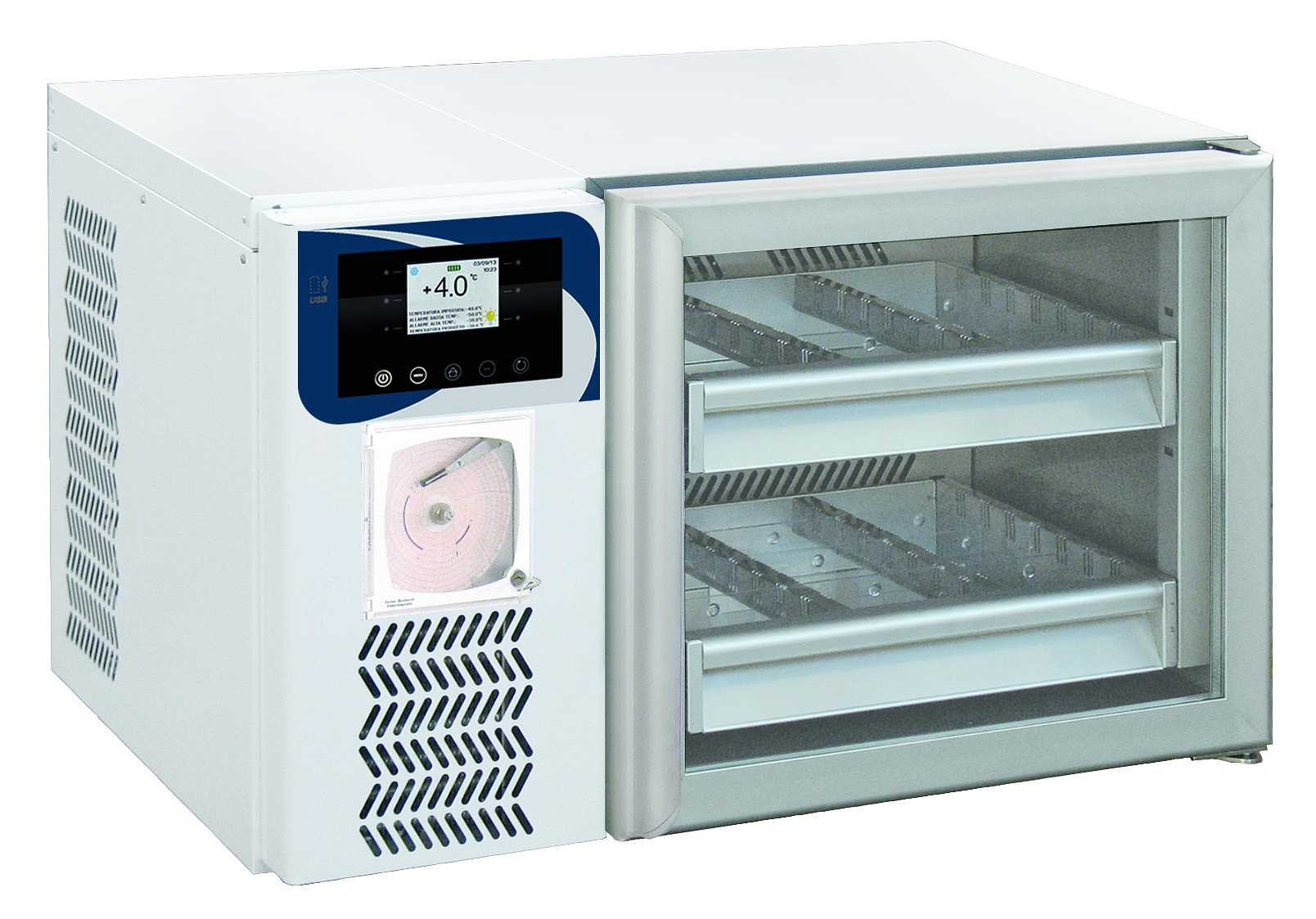 Evermed BBR 110 H xPRO countertop bloedkoelkast met glasdeur