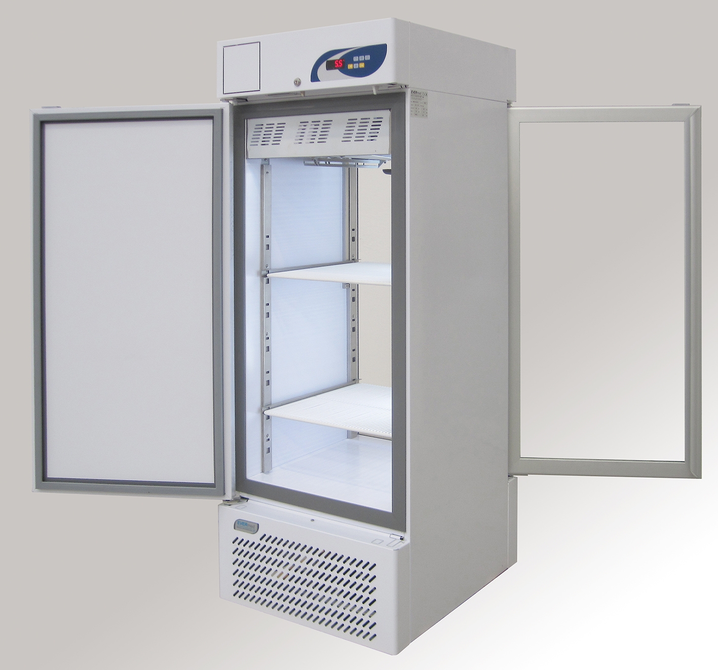 Evermed LR 270 W P-T laboratorium doorgeefkoelkast met glasdeuren